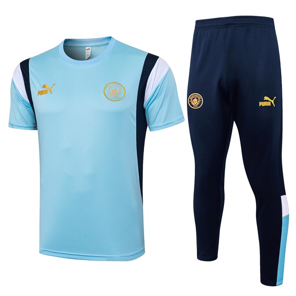 Camiseta Manchester City Conjunto Completo 2024-25 Azul